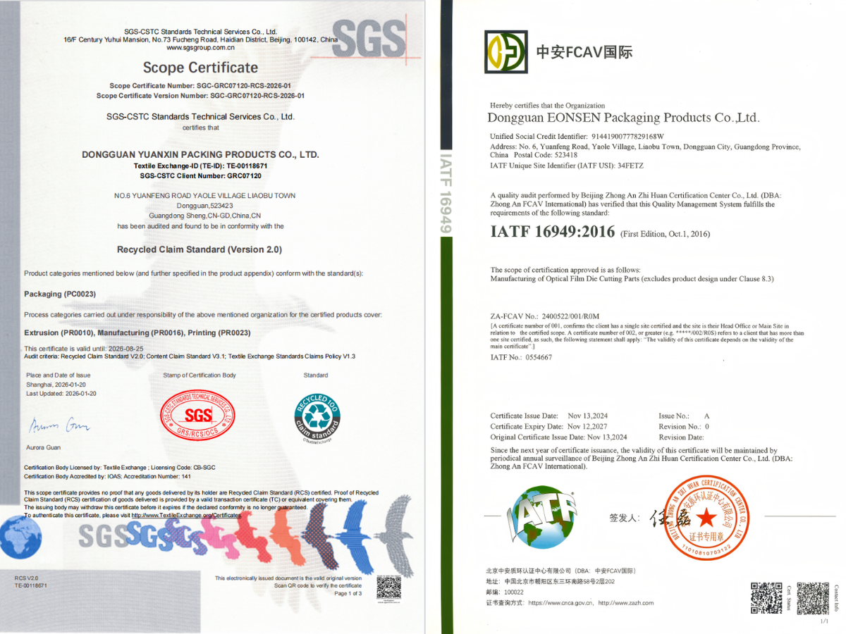 2024
Entered the new energy supply chain through partnership with NVT; achieved RCS and IATF 16949 certifications.
